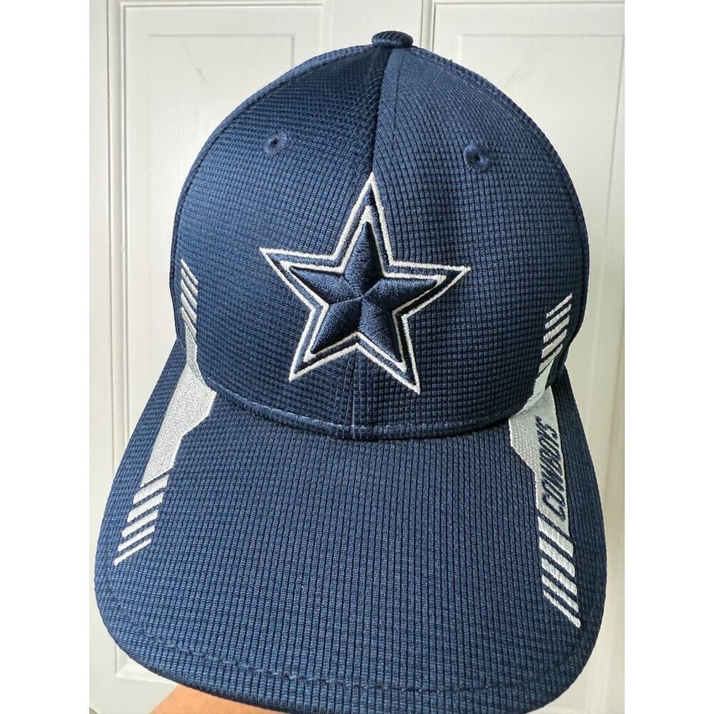 39Thirty New Era Blue Silver NFL Dallas Cowboys Fitted Hat Size Small/Medium